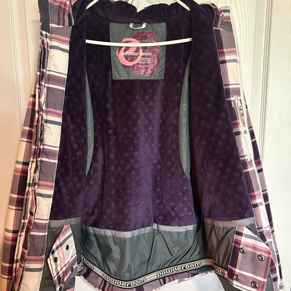 🏂 Women’s Powder Room Plaid Hooded snowboarding Jacket 🏂 - Picture 5 of 7